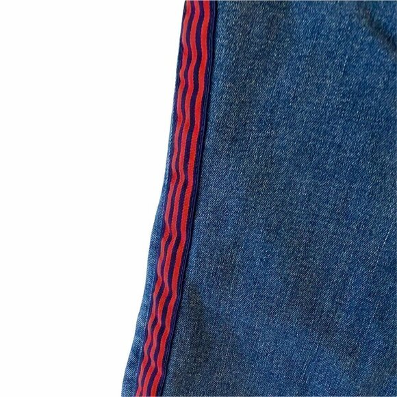 Current/Elliott Womens High Waist Stripe Skinny Jeans Pockets Stretch Denim 28 - Picture 3 of 9